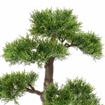 Bonsai artificial decorativ Cedar in ghiveci ceramic - 32 cm
