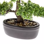 Bonsai artificial decorativ Ficus in ghiveci ceramic - 32 cm