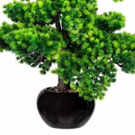 Bonsai artificial Larch x15 in ghiveci ceramic - 70 cm