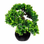 Bonsai artificial Larch x5 in ghiveci ceramic - 37 cm