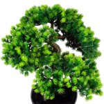 Bonsai artificial Larch x5 in ghiveci ceramic - 37 cm