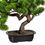 Bonsai artificial Pine in ghiveci din plastic - 40 cm