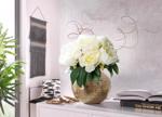 Buchet bujori artificiali crem - 35 cm