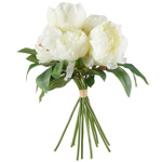 Buchet bujori artificiali crem - 35 cm