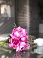 Buchet bujori artificiali roz - 35 cm