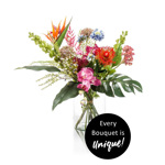 Buchet flori artificiale exotice - 65 cm 