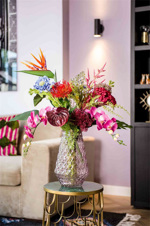 Buchet flori artificiale exotice - 65 cm 