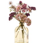 Buchet flori artificiale mov (giftbox) - 30 cm