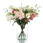 Buchet flori artificiale roz pastel - 60 cm
