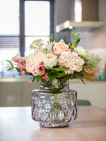 Buchet flori artificiale roz pastel - 60 cm