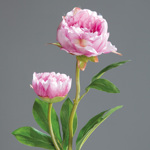 Bujor artificial roz - 60 cm