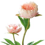 Bujor artificial roz-somon - 60 cm