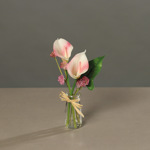 Aranjament cale artificiale roz-crem - 25 cm