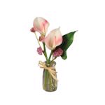 Aranjament cale artificiale roz-crem - 25 cm