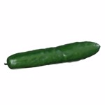 Castravete artificial decorativ verde - 24 cm