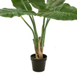 Copac artificial Alocasia cu 6 frunze - 90 cm