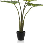 Copac artificial Alocasia frydek cu 5 frunze - 80 cm