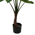 Copac artificial Alocasia x1 cu 9 frunze - 90 cm