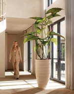 Copac artificial Colocasia cu 14 frunze - 175 cm