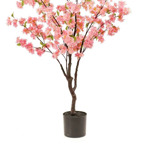 Copac artificial cu flori Cherry roz - 135 cm