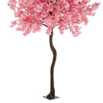 Copac artificial cu flori Cherry roz - 270 cm