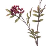 Crenguta artificiala de Craciun cu fructe de padure rosii - 68 cm