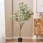 Eucalipt artificial decorativ Globulus in ghiveci - 150 cm