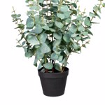 Eucalipt artificial Silver in ghiveci - 80 cm