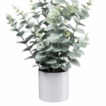 Eucalipt artificial verde pudrat in ghiveci - 60 cm