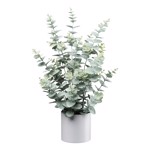 Eucalipt artificial verde pudrat in ghiveci - 65 cm