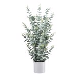 Eucalipt artificial verde pudrat in ghiveci - 95 cm