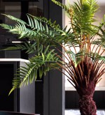 Feriga artificiala decorativa cu ghiveci - 125 cm