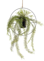 Feriga artificiala decorativa cu sfoara pentru agatat - 90 cm