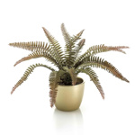 Feriga artificiala decorativa verde/maro - 32 cm