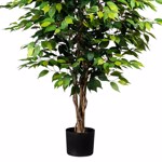 Ficus artificial Benjamina cu trunchi natural - 150 cm
