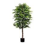 Ficus artificial Benjamina cu trunchi natural - 210 cm