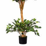Ficus artificial Benjamina cu trunchi natural UV - 150 cm
