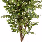 Ficus artificial Deluxe in ghiveci negru din plastic - 170 cm