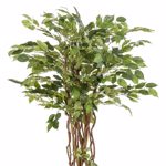 Ficus artificial Liana in ghiveci negru din plastic - 140 cm