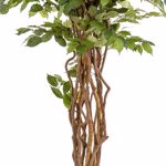 Ficus artificial Liana in ghiveci negru din plastic - 170 cm