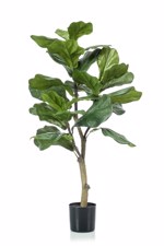 Ficus artificial Lyrata in ghiveci - 90 cm