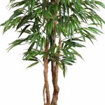 Ficus artificial Weeping cu trunchi natural in ghiveci - 150 cm
