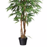 Ficus artificial Weeping cu trunchi natural in ghiveci - 150 cm
