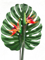 Frunza artificiala de Filodendron verde - 112 cm