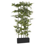 Gard artificial din Bambus x5 in jardiniera - 165 cm