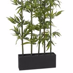 Gard artificial din Bambus x5 in jardiniera - 165 cm