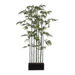 Gard artificial din Bambus x7 in jardiniera - 150 cm