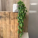 Ghirlanda hamei artificial verde pudrat - 70 cm