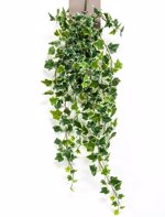 Ghirlanda iedera artificiala verde-crem - 100 cm