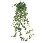 Ghirlanda iedera artificiala verde-crem - 130 cm
